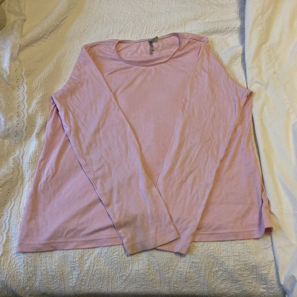 Soft Pink Long Sleeve Shirt